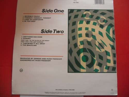 GENESIS - INVISIBLE TOUCH VINYL, LP, RECORD